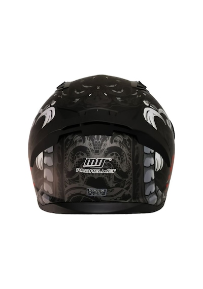 Motosiklet Kaskı Ecer 22.r06 Sertifikalı Double Vizör Full Face Kask Myth Grey Çok Renkli