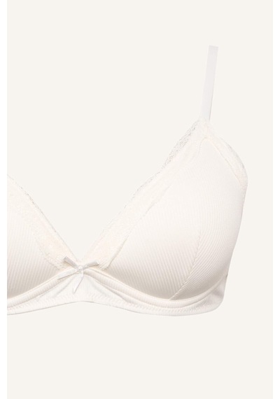 Defacto Micro Kaplı Dolgusuz Balensiz Bralet F6615ax26sper98 Ekru-er98
