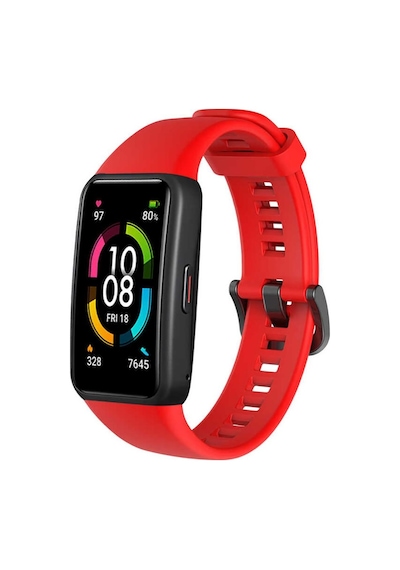 Huawei Band 6 Kordon Honor Band 6 Kordon Tam Uyumlu Silikon Kayış