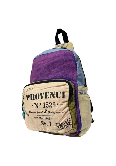 Old Cotton Cargo Kaliteli Laptop Bölmeli Vintage Disayn Sırt Gezi Çantası New Minola 25 Cm X 36 Cm Mor