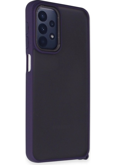 Samsung Galaxy A23 4g Kılıf Elegant Kapak - Derin Mor