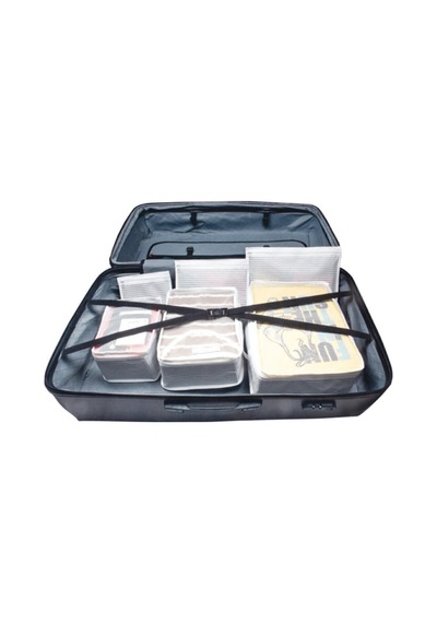 Bavul İçi Organizer Düzenleyici Çizgili Seyahat Çantası 6 Parçalı Set Renkli