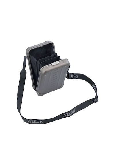 Aleon Mini Bag 19 Cm Alüminyum Omuz Çantası, Hafif, Şık, Unisex Günlük Çanta Gri