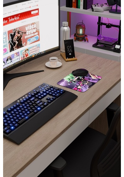 Kuki Shinobu Genshin Impact Anime Oyuncu V3 - 22x18 Gaming Mouse Pad Fare Altlığı