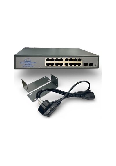 Novacom Nvc-hıs2116g2s 16 Port + 2 Sfp Gigabit Plastik Kasa Ethernet Switch
