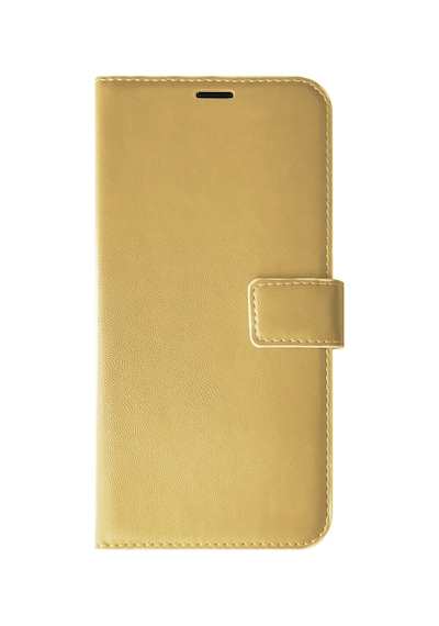 Microsonic Apple iPhone Uyumlu 16e Kılıf Delux Leather Wallet Gold -