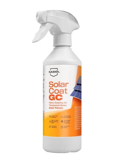 Nasiol Solarcoat Gc Temperli Cam Güneş Panelleri İçin Gelişmiş Nano Kaplama-500ml