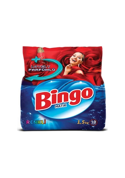 Bingo Matik Toz Çamaşır Deterjanı Renkliler 10 Yıkama 1500 G
