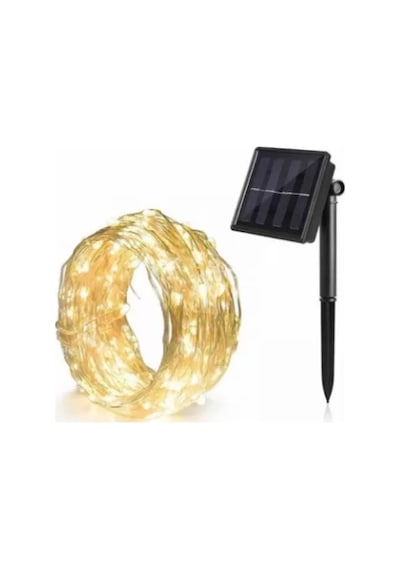 10 Metre 100 Led Solar Peri Led Işık Zinciri Çok Renkli