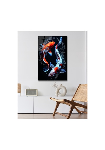 Balık Koi Süs Renkli Cam Tablo Modern Ev Ofis Salon Duvar Oda Dekoru Hediyelik Deniz Temalı Dekoratif Duvar Tablosu, Salon, Ofis Ve Yazlık Dekoru, 30x45 Cm Balık Koi Süs Renkli Cam Tablo Modern Ev Ofis Salon Duvar Oda Dekoru Hediyelik Deniz Temalı Dekoratif Duvar Tablosu, Salon, Ofis Ve Yazlık Dekoru, 30x45 Cm