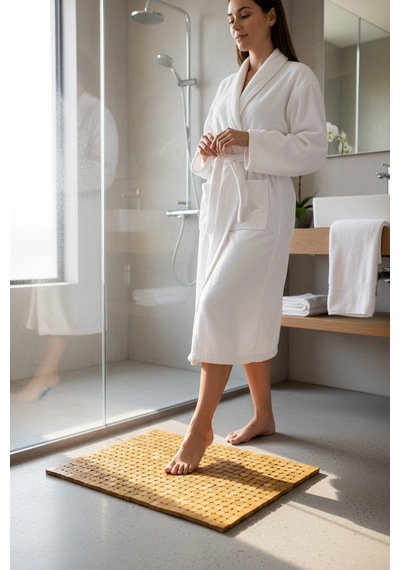 Akayev Bambu Banyo Matı 40x60 Cm Kahverengi