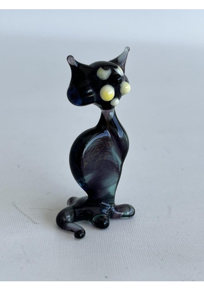 El Yapımı Murano Cam Kedi Biblo A48-03