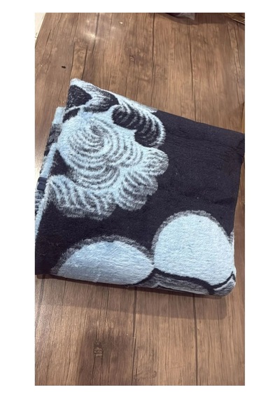 Ceritoğlu Battaniye - Iki Taraflı Çift Kişilik Desenli Ekstra Yumuşak Soğuk Geçirmez 22x180 Cm Lila
