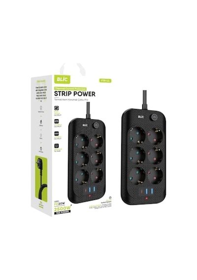 Korumalı Priz 2'li Set 16 Amper Wifi Uzaktan Kontrol Enerji Tüketim Takibi Standart