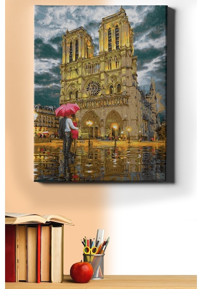 Webstyle Sayılarla Boyama Seti Kasnaklı Aşk Ile Yürü 50 X 65 Cm