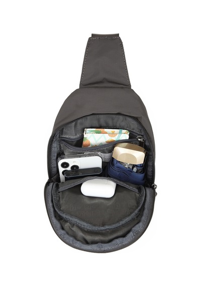 Smart Unisex Body Bag Tasarım Vücut Sırt Ve Göğüs Çantası Ayarlanabilir Askılı Gri GRİ