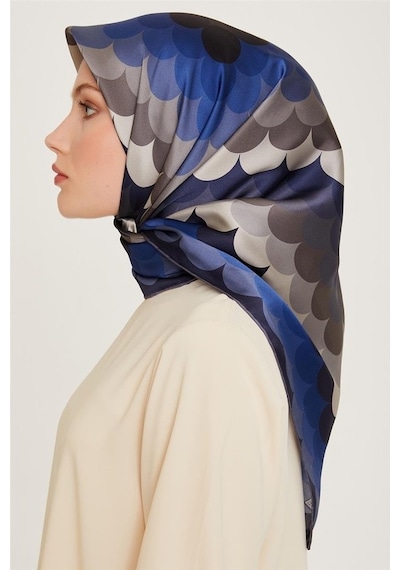 Armine % 100 Saf İpek - Sura İpek - Eşarp 9212d 82 Gri