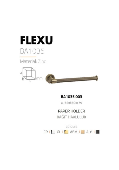 System Flexu Kağıt Havluluk Antik Renk Ba1035 003 Abm Çok Renkli