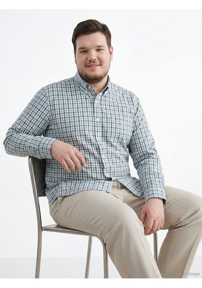 Lcwaıkıkı Classic Yeşil Regular Fit Ekose Gabardin Erkek Gömlek