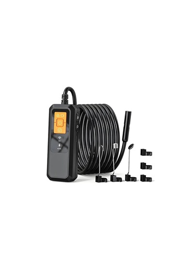 Endoskop Kamera Boru Araç Motor Tesisat Görüntüleme W600-2 850mah Şarjlı Wifili Ayna Mıknatıslı 5mt