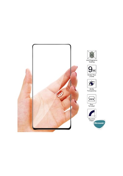 Honor 600 5g İçin Tam Kaplayan Temperli Cam Ekran Koruyucu Siyah Honor 600 5g İle Uyumlu Ekran Koruyucu - Siyah