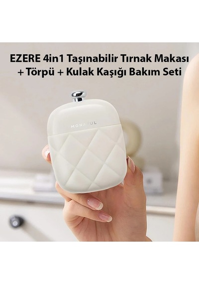 4in1 Taşınabilir Tırnak Makası, Törpü Ve Kulak Kaşığı Bakım Seti Mor Mh-hs0611233978
