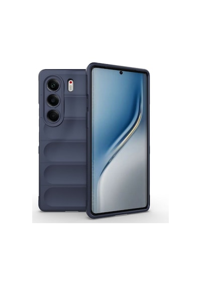 Tecno Camon 40 Pro 5g Cm7 Uyumlu Silikon Kılıf - Kamera Korumalı Airbag Kapak - Lacivert Lacivert