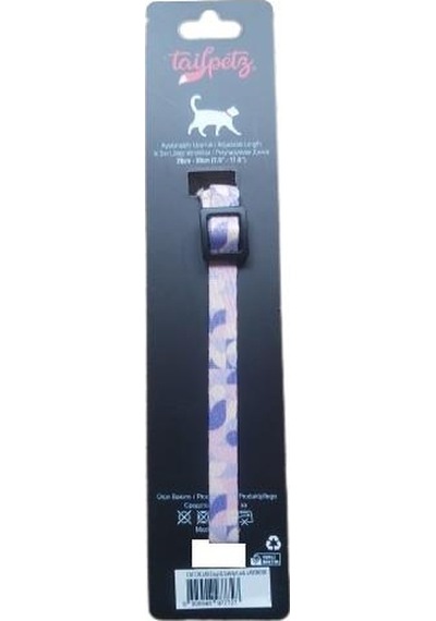 Tailpetz Cat Color Easy & Safety Lock Lavender Ayarlanır Kedi Boyun Tasması