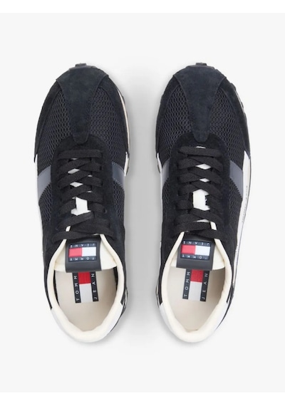 Tommy Hilfiger Em0em01715 Retro Runner Archive Open Mesh Erkek Günlük Ayakkabı Siyah