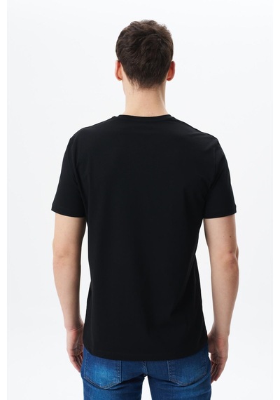 AR-MA Arma Erkek Regular Fit Baskılı Süprem Bisiklet Yaka Tişört Y29344453502 Siyah