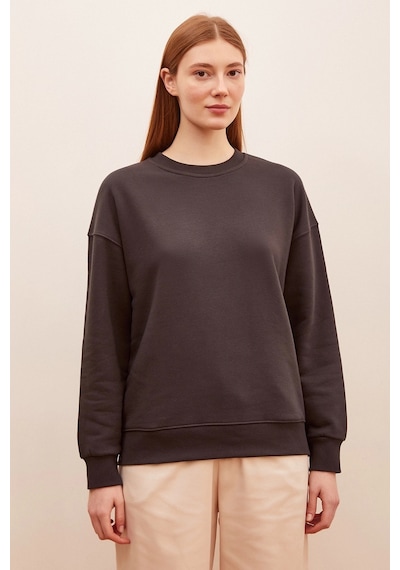 Never More Bisiklet Yaka Sweatshirt Antirasit