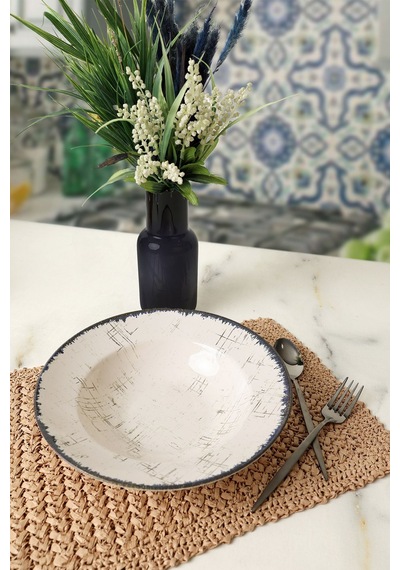 Keramika Delta Makarna Tabağı 26 Cm 19234 Krem