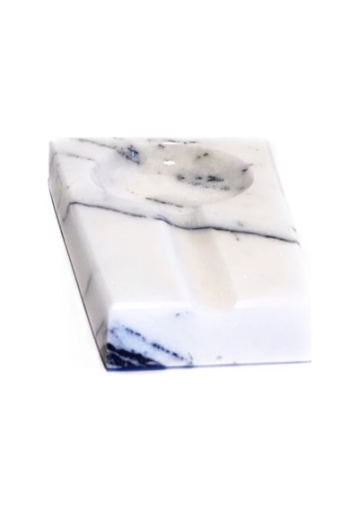 Marble Patron. Damarlı Beyaz Mermer Puro Küllüğü