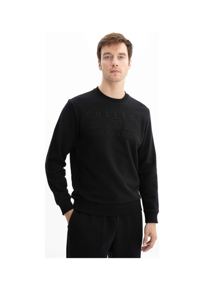 AR-MA Arma Erkek Baskılı 3 İplik Şardonlu Regular Fit Bisiklet Yaka Sweatshirt 001