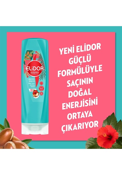 Elidor Saç Bakım Kremi Doğanın Enerjisi Argan Yağı & Hibiskus Özü 350 Ml