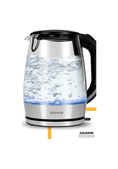 Goldmaster Aquarıne 1.7 Lt Işıklı Cam Kettle Su Isıtıcı