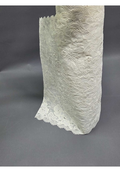 Pvc Küpür Dantel Raf Ve Dolap Örtüsü Runner Krem 40 Cm Eninde Bej