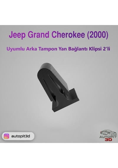 Jeep Grand Cherokee 2000 Uyumlu Arka Tampon Yan Bağlantı Klipsi 2 Li