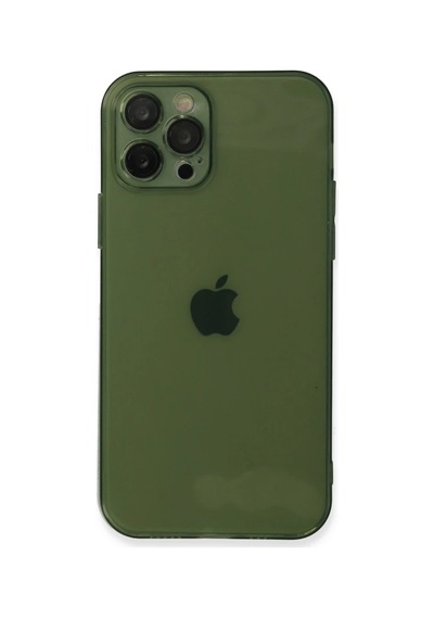Apple İphone 12 Pro Max Kılıf Fly Lens Silikon - Yeşil 0.2M-Çok Renkli