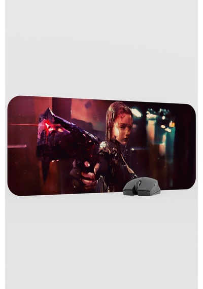 Dijital Savaşçı Kadın V3 70x30 Xl Gaming Kauçuk Kaymaz Taban Mouse Pad Fare Altlığı