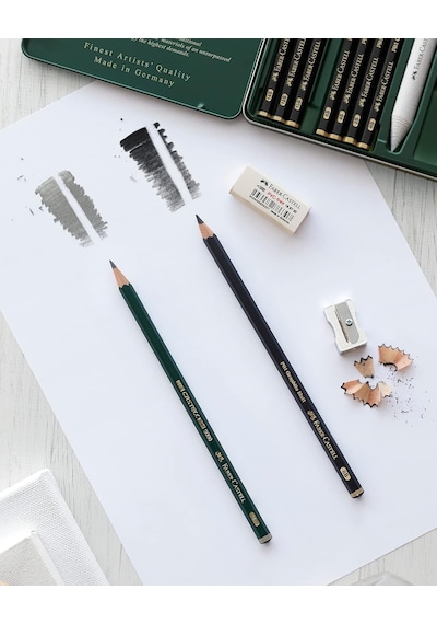 Faber-castell Pitt Matt Dereceli Kurşun Kalem Seti, 6 Lı, 2b-12b, Çok Renkli