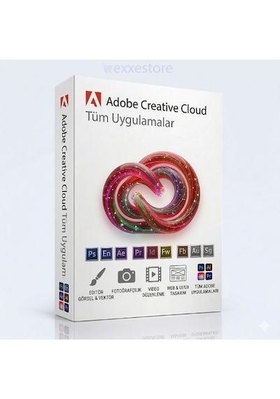 Adobe Creative Cloud Tüm Uygulamalar / 1,3,6,12 Ay - 1 Ay