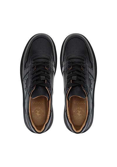 Tamer Tanca Erkek Hakiki Deri Siyah Sneakers & Spor Ayakkabı 1145 2024 Erk Ayk Y26 Sıyah