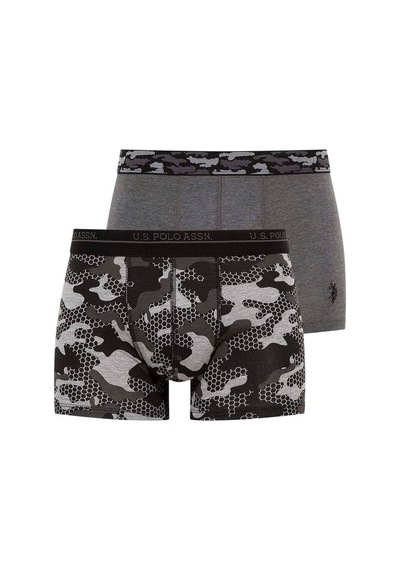 U.S. Polo Assn. Erkek Antrasit Melanj 2 Li Boxer 80346