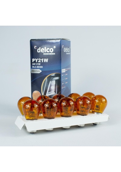 Delco U.s.a P21w Naturel Amber 93 Sinyal Ampulü 24 Volt 10 Adet Bau15s