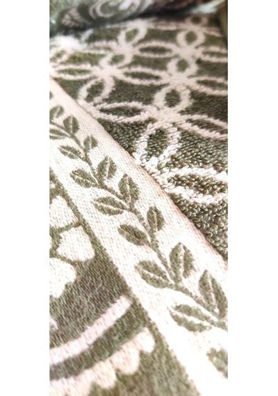 Hediyelik, Çeyizlik , İhraç Fazlası Özel Üretim Bukle Cotton Banyo-mutfak Havlu Seti 6'lı Set Yeşil