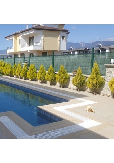 Morilu Çit Filesi – 75lik Yeşil Gölgelik File – Siyah Premium Şeritli Halkalı - Araba Gölgelik - Kamp Gölgeliği