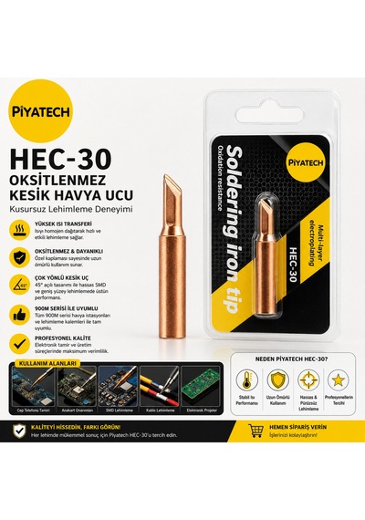 Hec-30 Oksitlenmez Kesik Havya Ucu İle Kusursuz Lehimleme Deneyimi