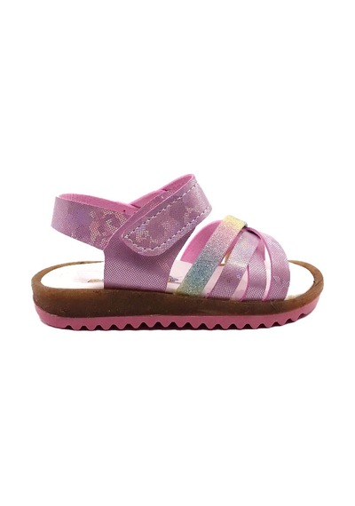 Arzen 4010 Simli Bantlı Kız Çocuk Bebe Sandalet Ayakkabı 001