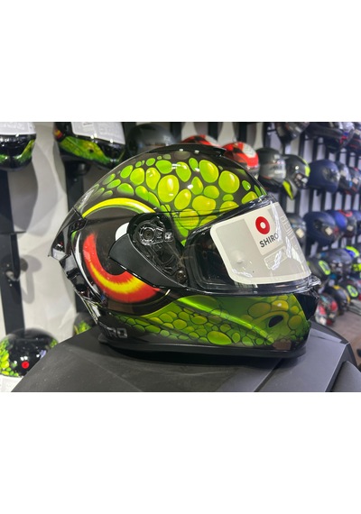 Shıro Helmets Full Face Mamba Black L Yeşil - Siyah